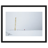 Construction Crane in the Winter Seascape thumbnail