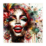 Brazilian Carnival Watercolor Portrait (Print Only) thumbnail