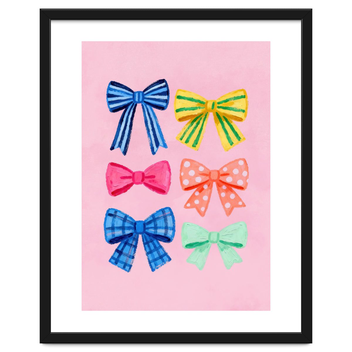 Colorful Ribbon Bows ties Illustration