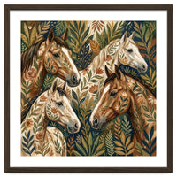 Equestrian Floral Harmony