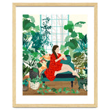 Introspection, Urban Jungle Bohemian Decor Plants, Self Care Plant Lady, Self Love Retrospection Analyse Positivity Mindset Fashion thumbnail