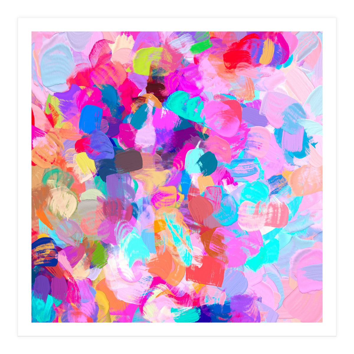 Candy Shop | Abstract Modern Bohemian Eclectic Colorful Painting | Pop of color Contemporary (Print Only)