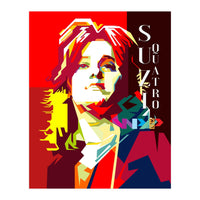 Suzi Quatro Rock N Roll Blues Singer Musician Pop Art WPAP (Print Only)