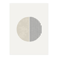 Minimalist geometric artwork in beige tones and textures (Print Only)