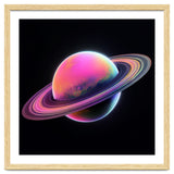 Neon Nebula Planet: Surreal Cosmic Illustration thumbnail