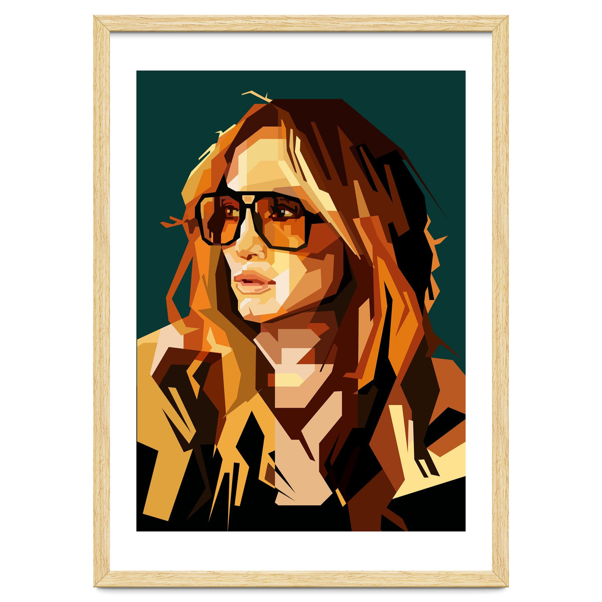 Jennifer Lopez Celebrity Art Retro Style Illustration