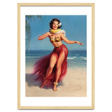 Pinup Girl In Hawaiian Costume thumbnail