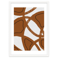 Abstract Brown and Black Lines