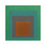 JOSEF ALBERS - HOMAGE TO THE SQUARE GREY BROWN GREEN (Print Only) thumbnail