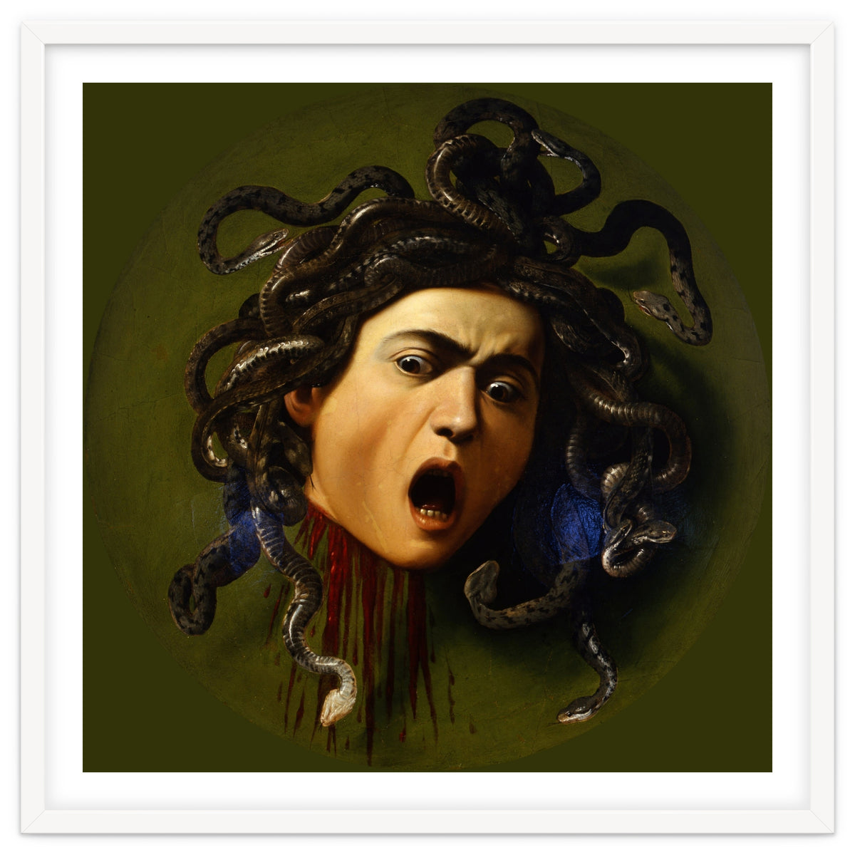 Caravaggio – Medusa | Baroque Mythological Painting Head of Medusa