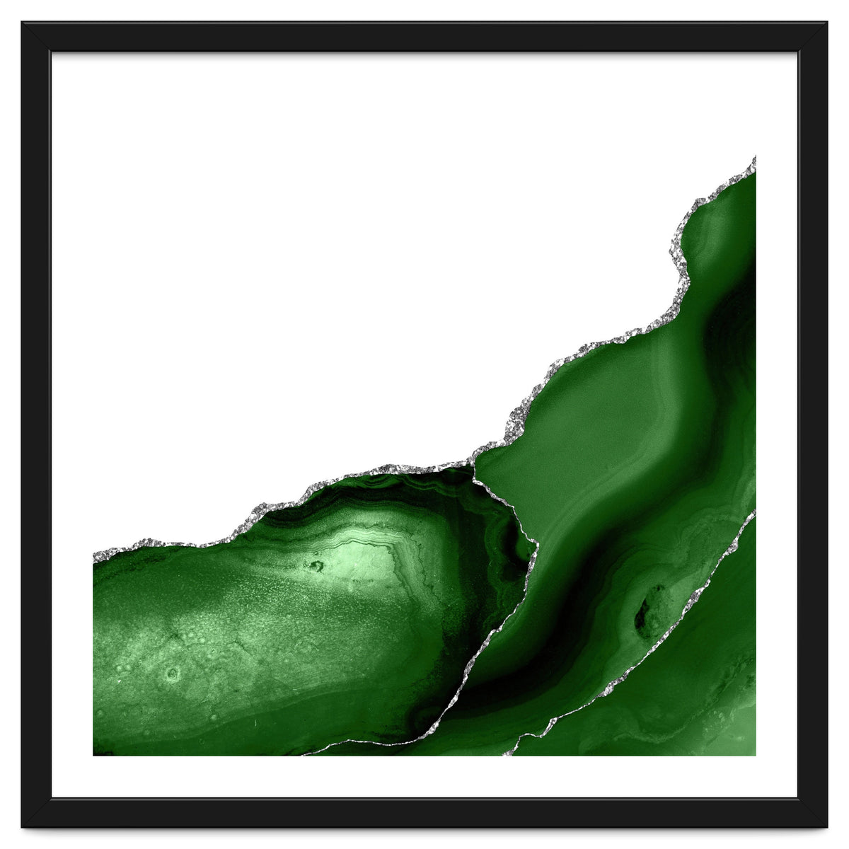 Green & Silver Agate Texture 08
