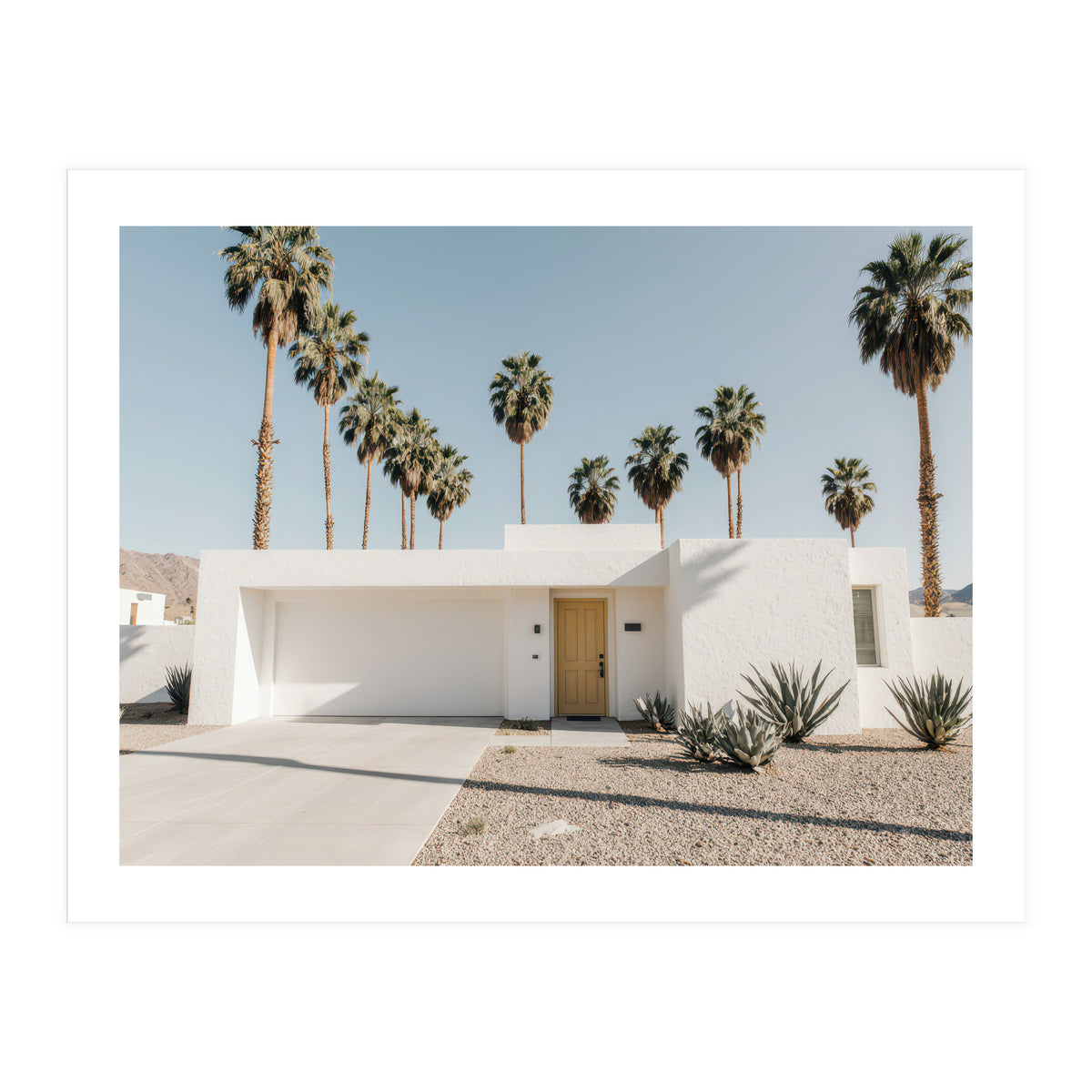 Palm Springs Modernist Home, Mid-Century Architecture Photography, Desert Minimalism (Print Only)