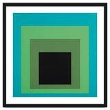 JOSEF ALBERS - HOMAGE TO THE SQUARE GREEN BLACK thumbnail