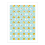 Minimalist Finn And Jake Seamless Cartoon Pattern (Print Only) thumbnail