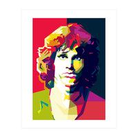 Jim Morrison Legendary Rock Pop Art WPAP (Print Only)