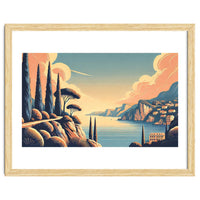 Vintage French Riviera Poster, France