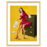 Pinup Girl In Office Accident thumbnail