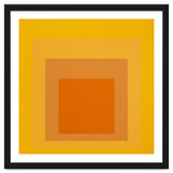 JOSEF ALBERS - HOMAGE TO THE SQUARE YELLOW ORANGE 2. HIGH RESOLUTION thumbnail