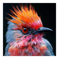 Close Up Of Exotic Bird With Vibrant Plumage (Print Only)