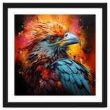 Vibrant Eagle Portrait Abstract Colorful Splatter Art thumbnail