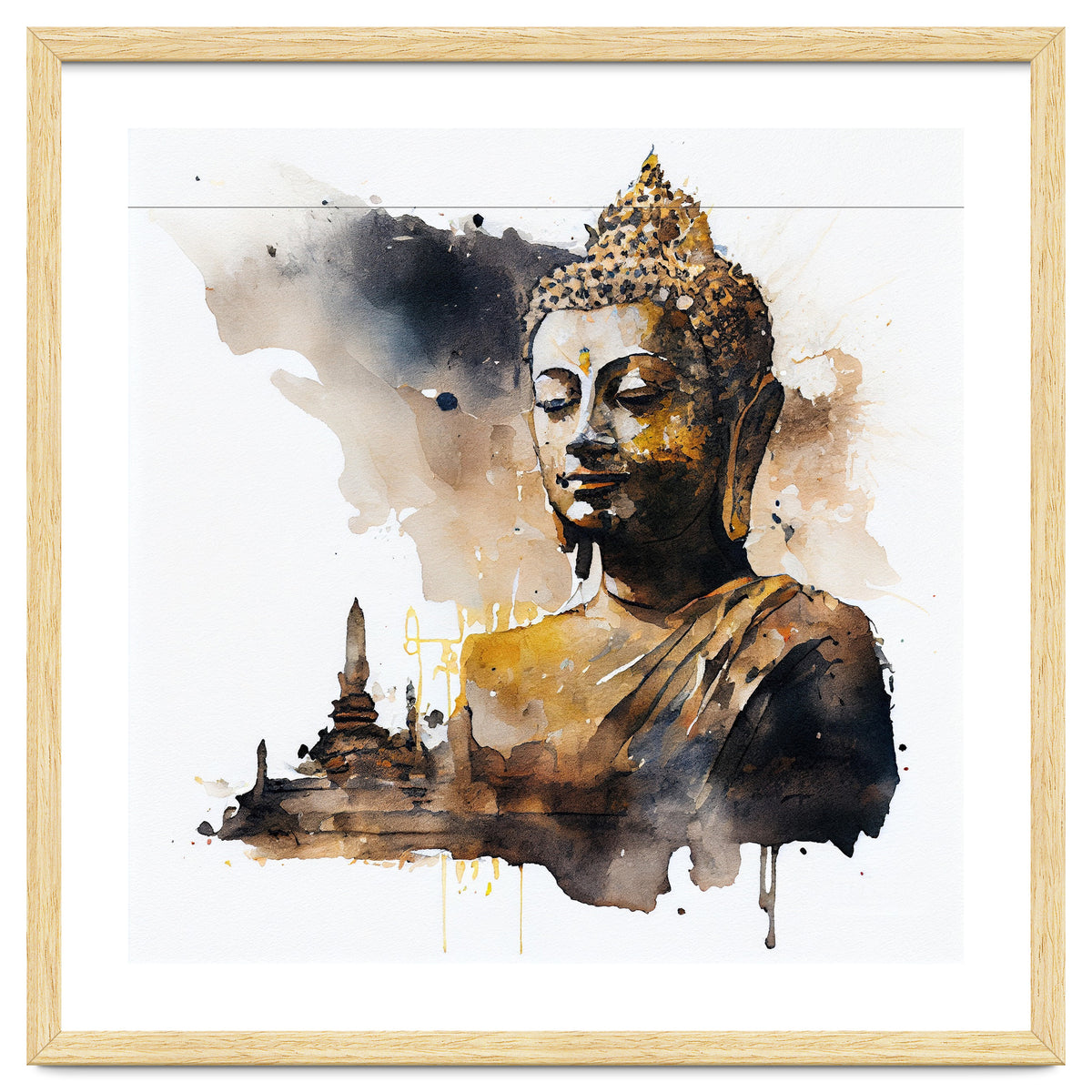 Watercolor Buddha #1