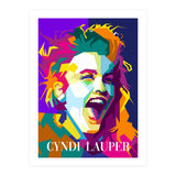Cindy Lauper 80s Retro Singer Art WPAP (Print Only) thumbnail