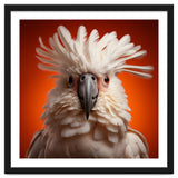 Close Up Portrait Of A White Cockatoo Parrot thumbnail