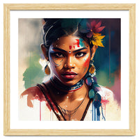 Festival Bloom Hindu Portrait