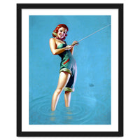 Pinup Fishing Girl