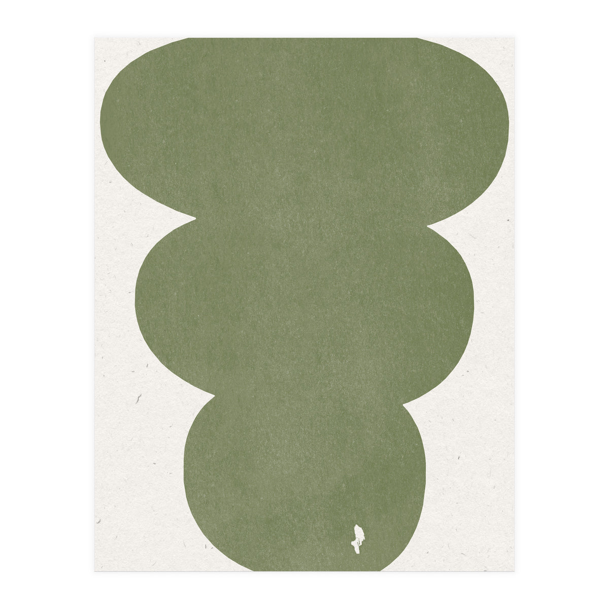 GREEN WATERCOLOR SHAPES NO.4 (Print Only)
