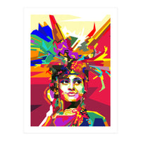 Beauty Traditional Ethnic Woman Pop Art (Print Only)