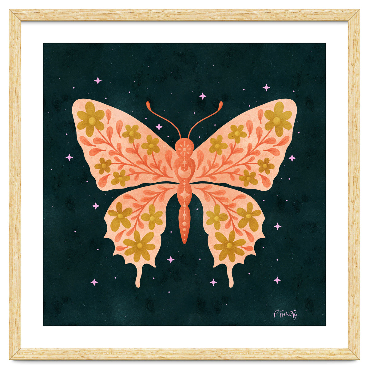 Cosmic Floral Butterfly