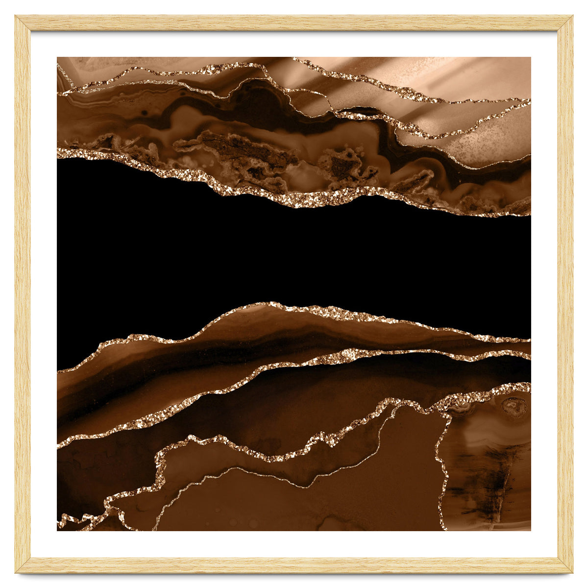 Brown & Gold Agate Texture 11