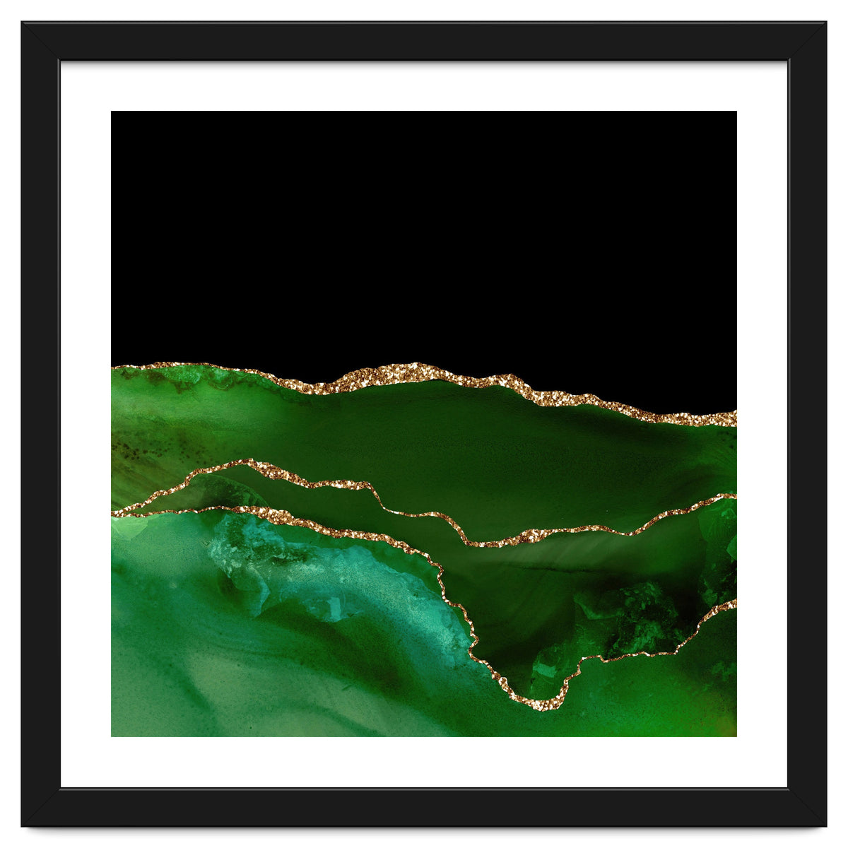 Green & Gold Agate Texture 07