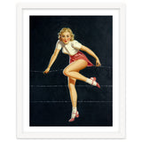 Pinup Girl Crossing The Barbed Wire thumbnail