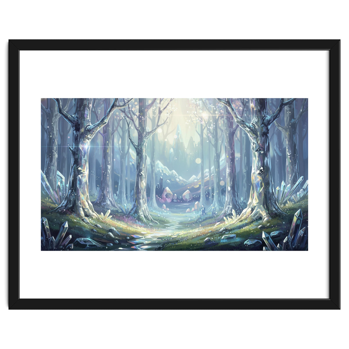 Crystal Forest: Ethereal Fantasy Landscape