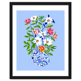 The Floopy Planter, Abstract Flower Pot Illustration, Pop Bohemian Eclectic Botanical, Flower Colorful Blossom thumbnail