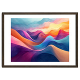 Vibrant Abstract Flowing Peaks Art thumbnail