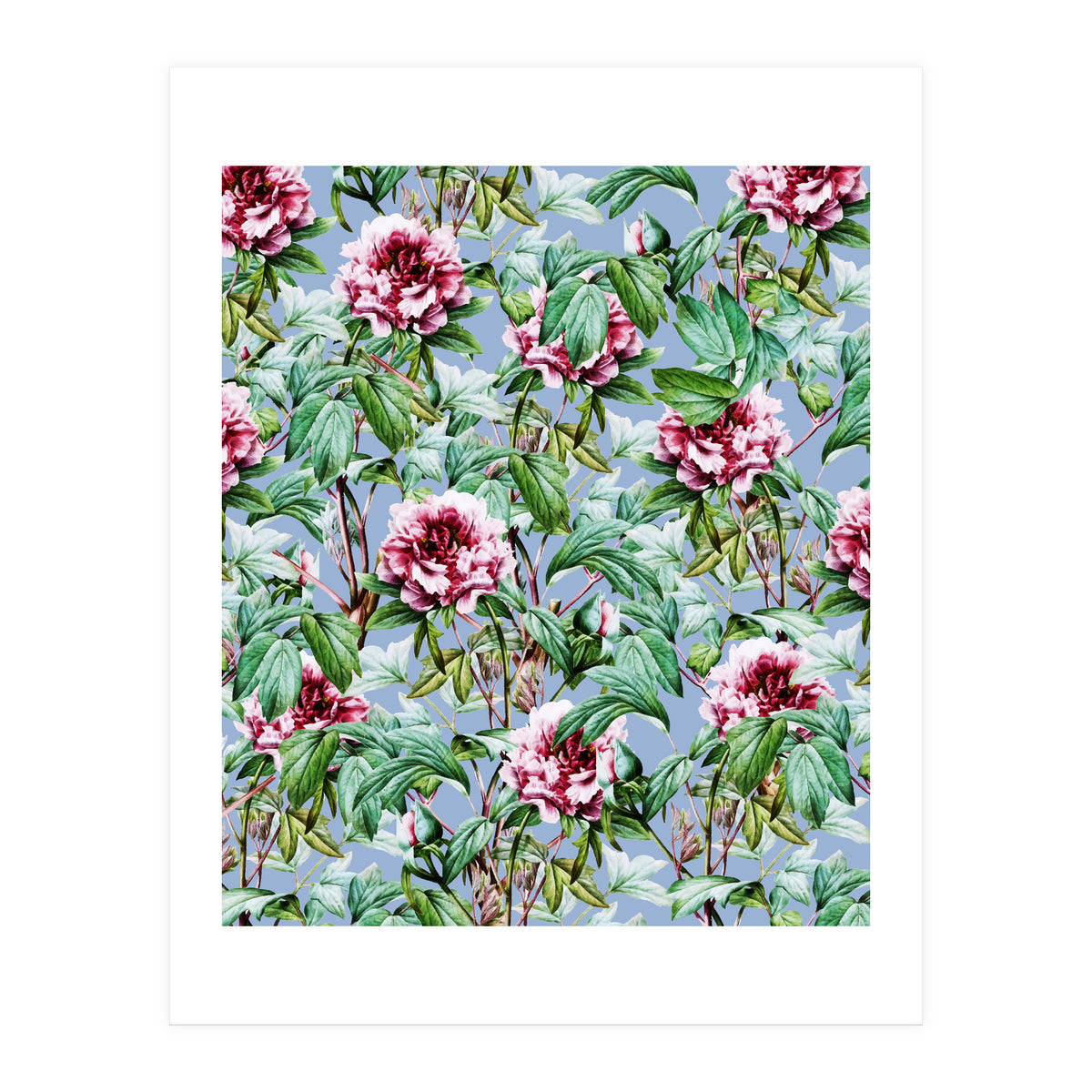 Frosty Florals #society6 #decor #buyart (Print Only)