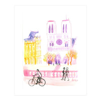 Paris Notre-dame Pink (Print Only)