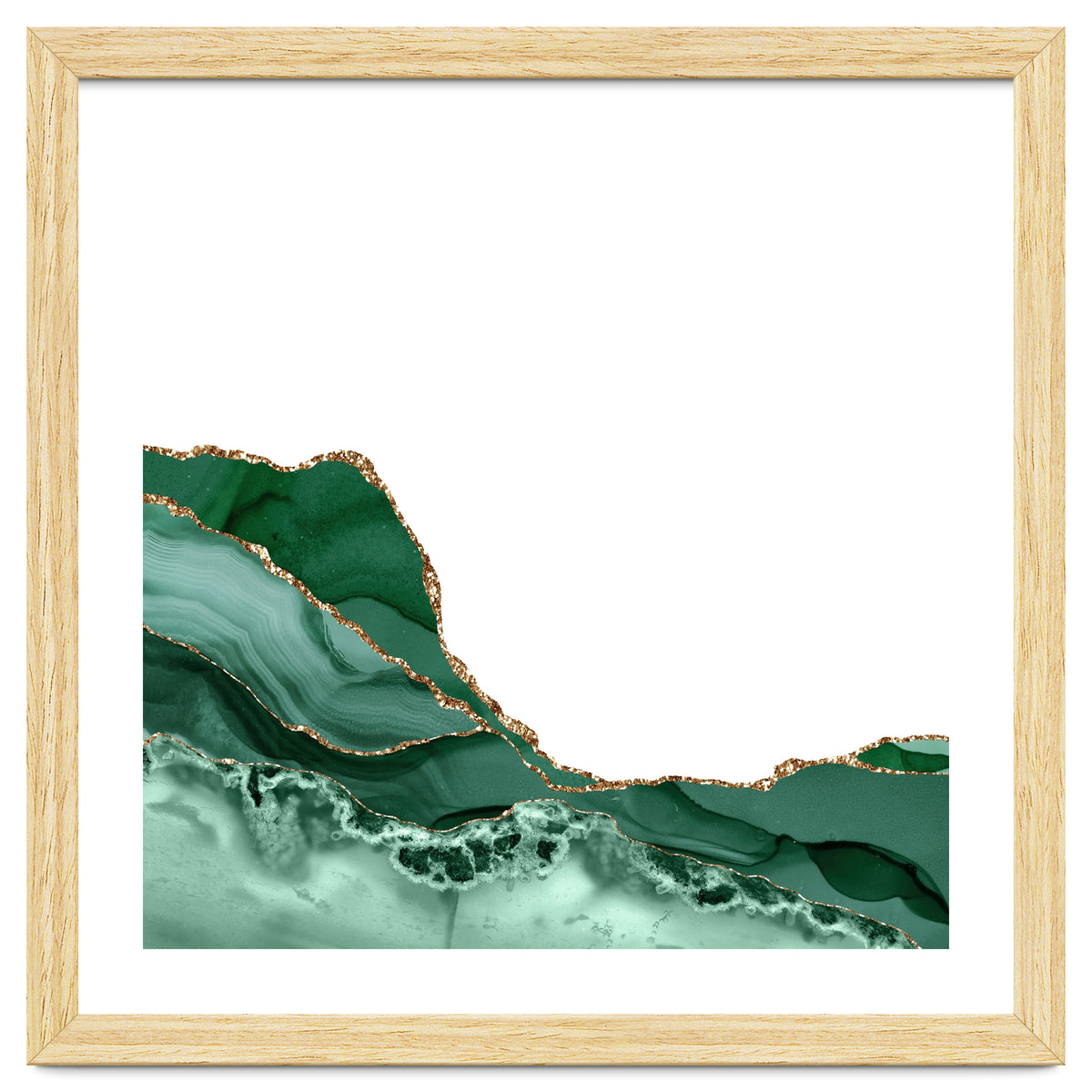 Emerald & Gold Agate Texture 07