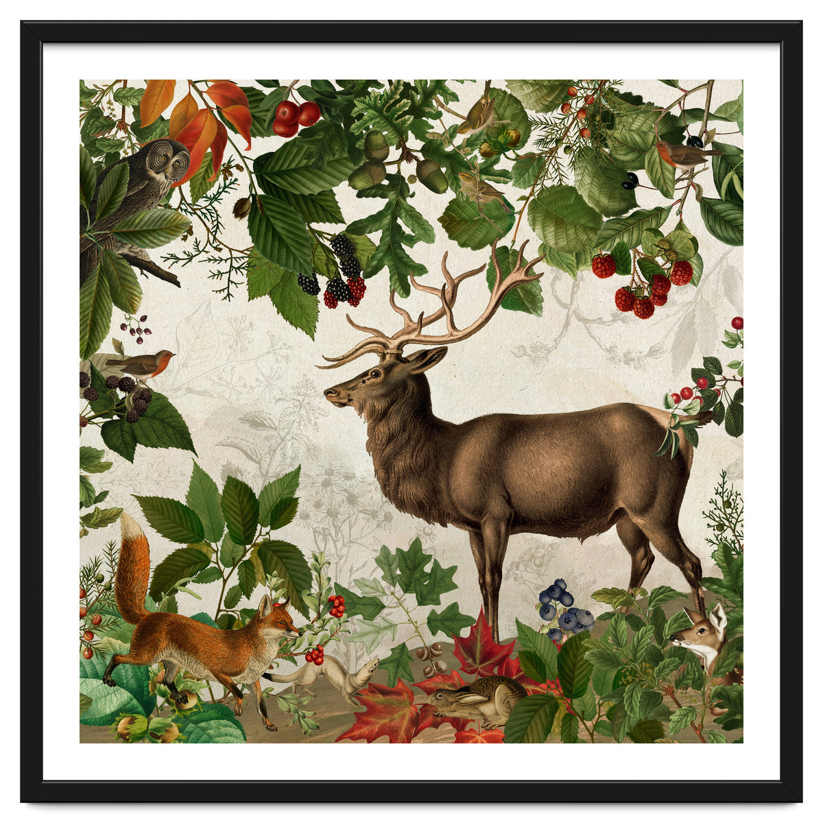 Nostalgic Autumn guardians of the forest 1