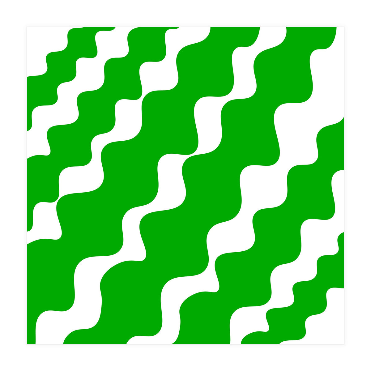 Green Wavy (Print Only)