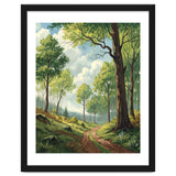 Vibrant Summer Forest Landscape Painting thumbnail