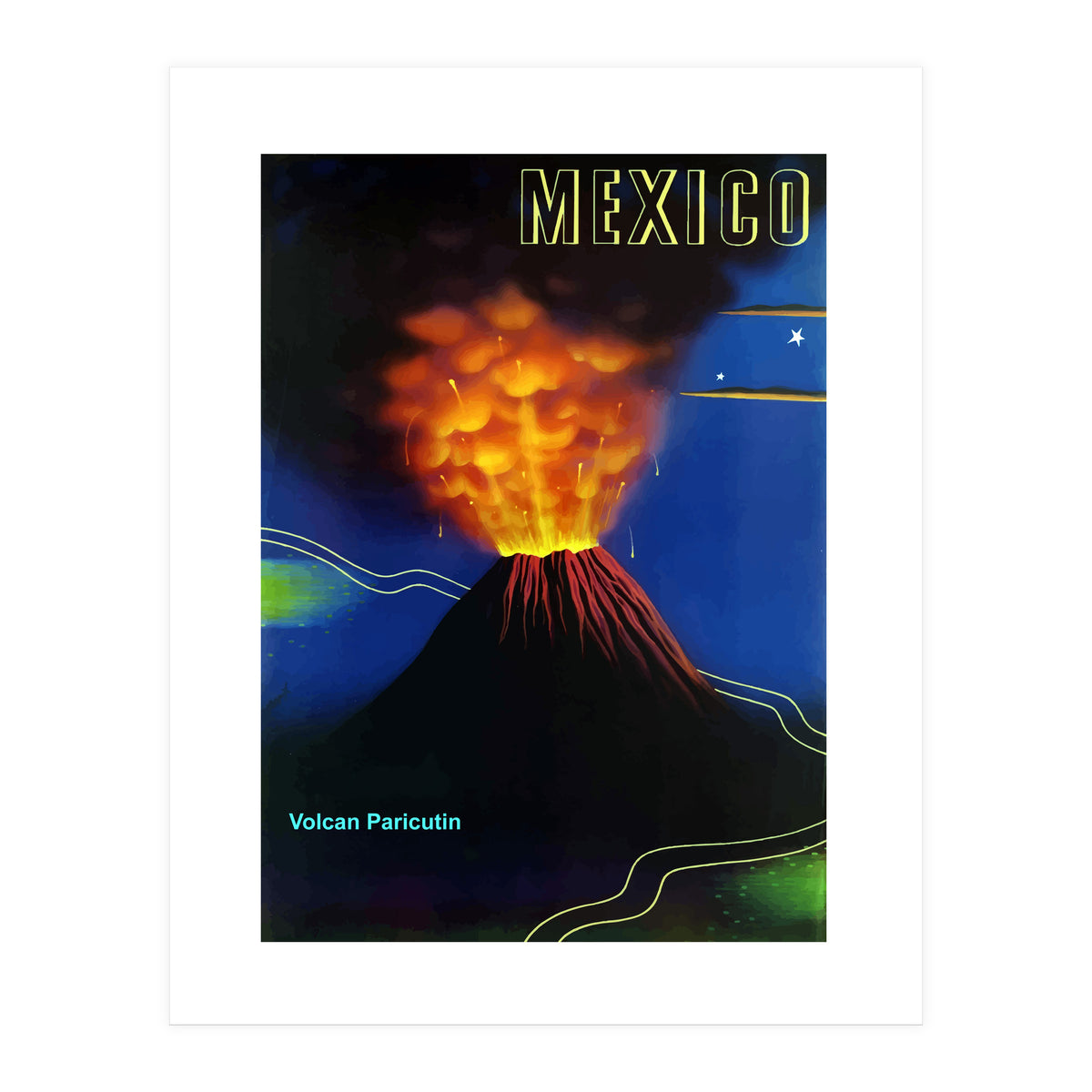 Mexico, Volcano Eruption (Print Only)