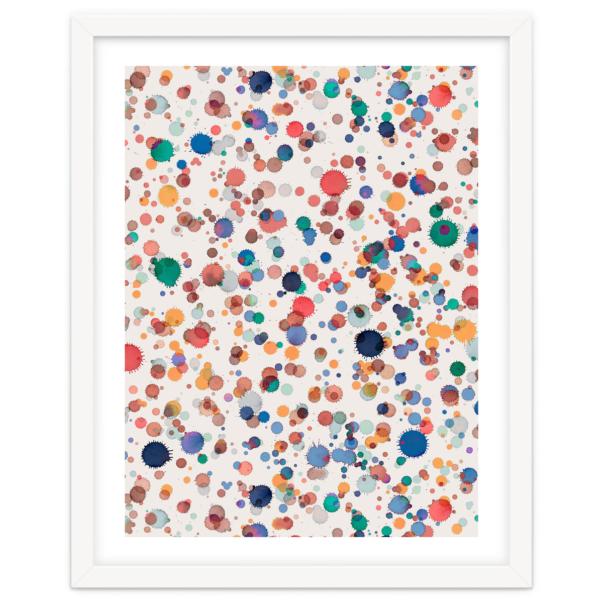 Drops Watercolor Texture Blue