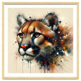 Watercolor Cougar Portrait thumbnail