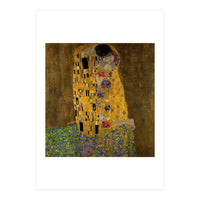 Gustav Klimt The Kiss Gold Romantic Art (Print Only)