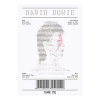 Receipt Art David Bowie (Print Only)