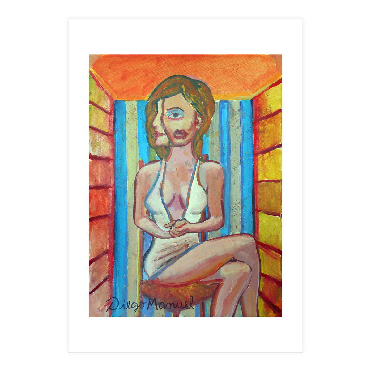 Mujer En La Silla 4 (Print Only)